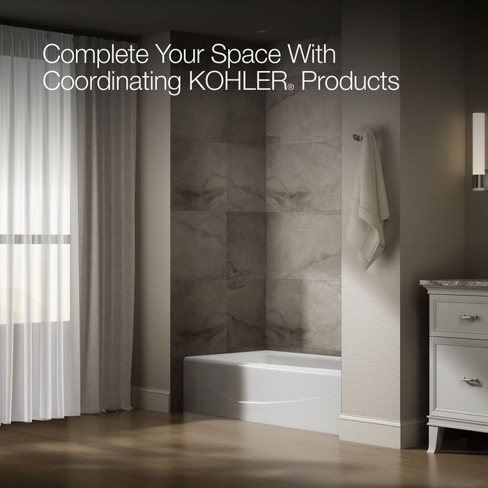 KOHLER K-716 Villager 60" x 30-1/4" alcove bath, right drain, white - view 3