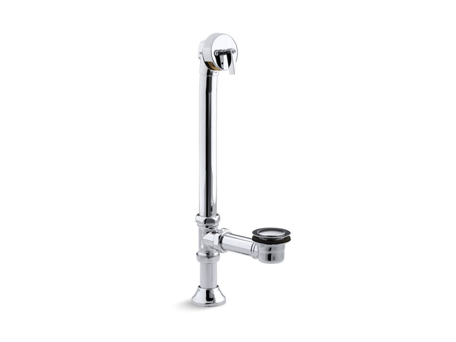 KOHLER K-7178 Iron Works Decorative 1-1/2" adjustable pop-up bath drain for 5' whirlpool with tailpiece, polished chrome