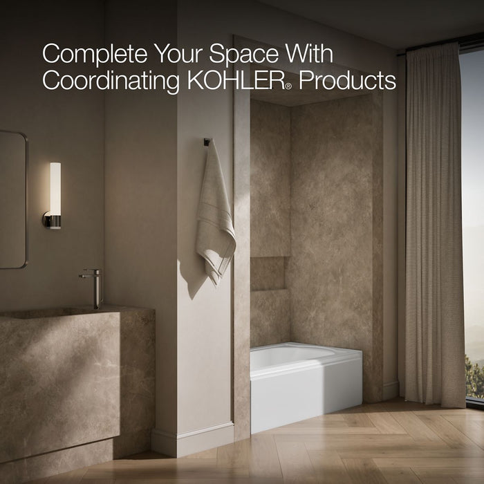 KOHLER K-721 Memoirs 60" x 33-3/4" alcove bath, left drain, white - view 3