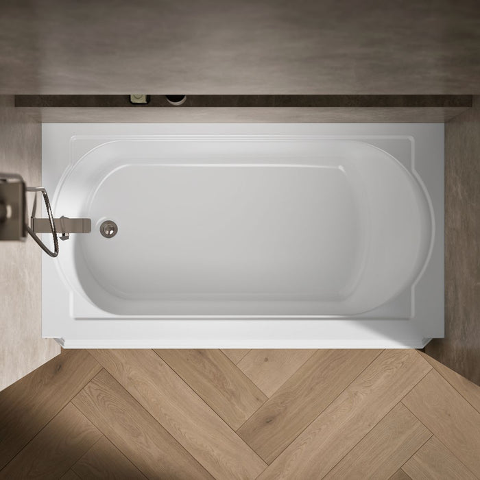 KOHLER K-721 Memoirs 60" x 33-3/4" alcove bath, left drain, white - view 5