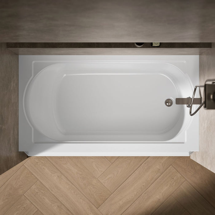 KOHLER K-722 Memoirs 60" x 33-3/4" alcove bath, right drain, white - view 5