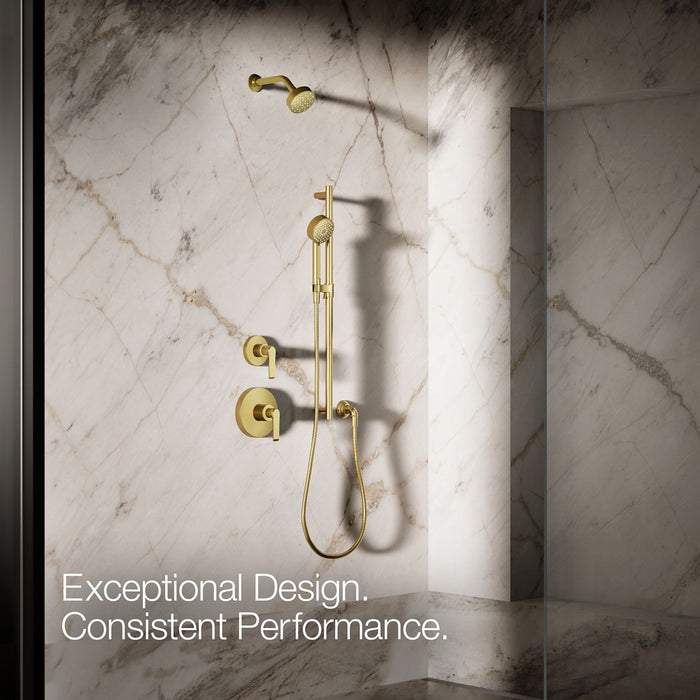 KOHLER K-72414-G Awaken Three-function handshower, 1.75 gpm, vibrant brushed moderne brass - view 5