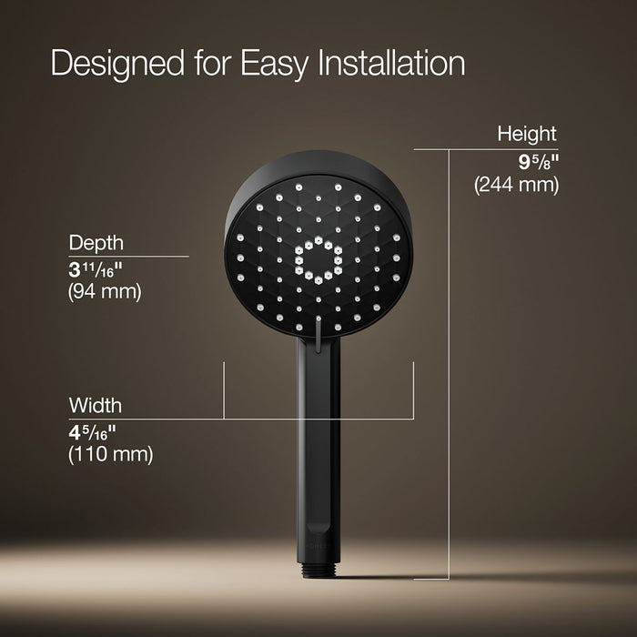 KOHLER K-72415-Y Awaken Four-function handshower, 2.5 gpm, matte black - view 5