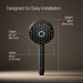 KOHLER K-72415-Y Awaken Four-function handshower, 2.5 gpm, matte black - view 5