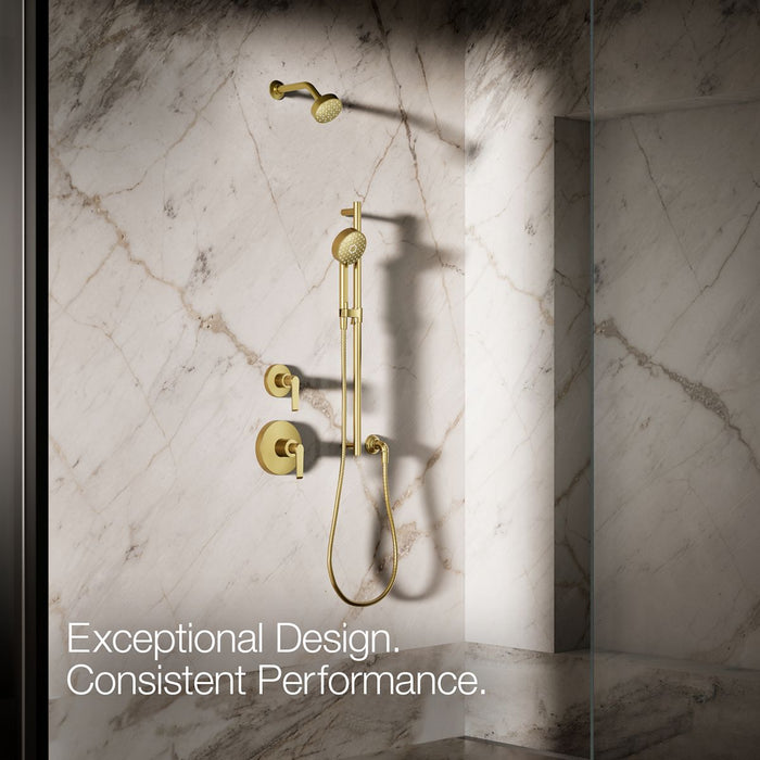 KOHLER K-72415-Y Awaken Four-function handshower, 2.5 gpm, vibrant brushed moderne brass - view 4