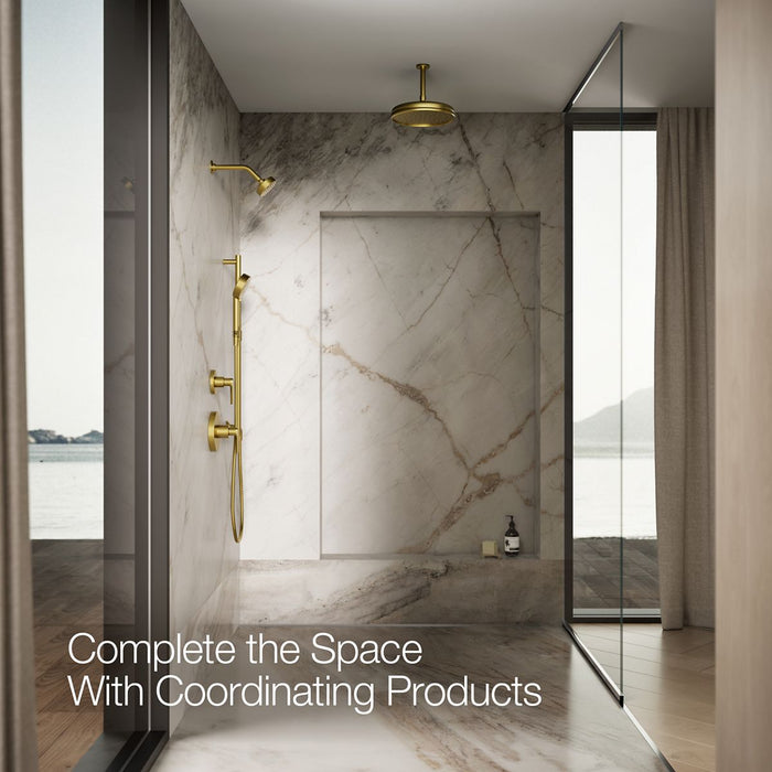 KOHLER K-72415-Y Awaken Four-function handshower, 2.5 gpm, vibrant brushed moderne brass - view 5