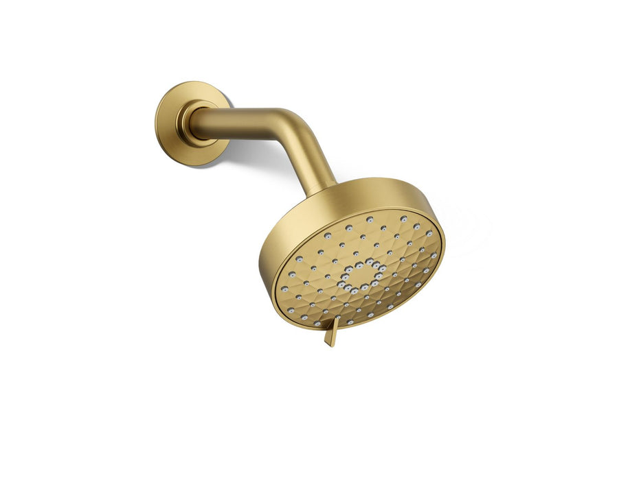 KOHLER K-72419-Y Awaken Three-function showerhead, 2.5 gpm, vibrant brushed moderne brass
