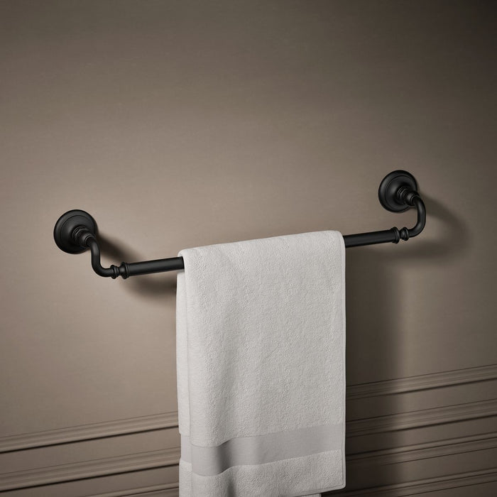 KOHLER K-72568 Artifacts 24" towel bar, matte black - view 3