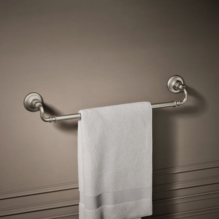 KOHLER K-72568 Artifacts 24" towel bar, vibrant brushed nickel - view 3