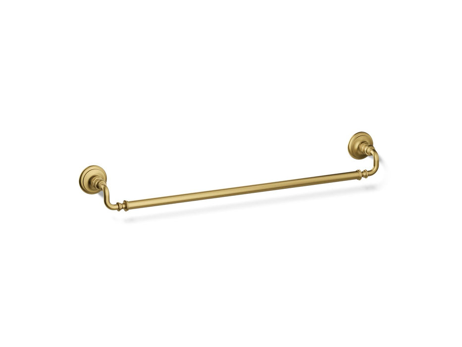 KOHLER K-72569 Artifacts 30" towel bar, vibrant brushed moderne brass