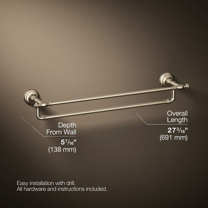 KOHLER K-72570 Artifacts 24" double towel bar