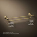 KOHLER K-72570 Artifacts 24" double towel bar, vibrant brushed moderne brass - view 5