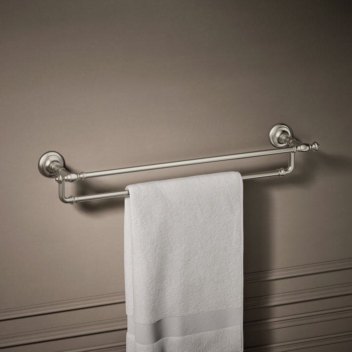 KOHLER K-72570 Artifacts 24" double towel bar, vibrant brushed nickel - view 3