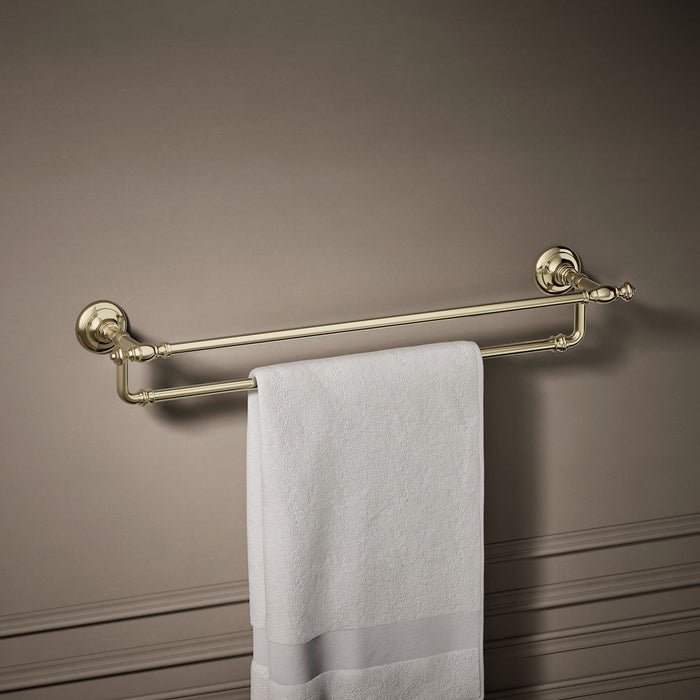 KOHLER K-72570 Artifacts 24" double towel bar, vibrant french gold - view 3