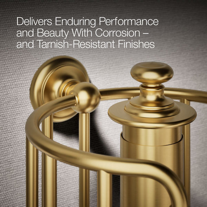 KOHLER K-72576 Artifacts Toilet paper carriage, vibrant brushed moderne brass - view 5