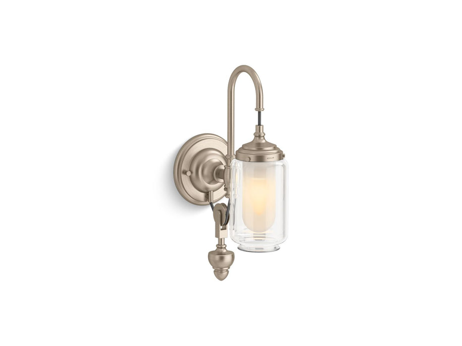 KOHLER K-72581 Artifacts One-light adjustable sconce, brushed bronze - view 2