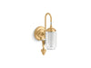 KOHLER K-72581 Artifacts One-light adjustable sconce, brushed moderne brass