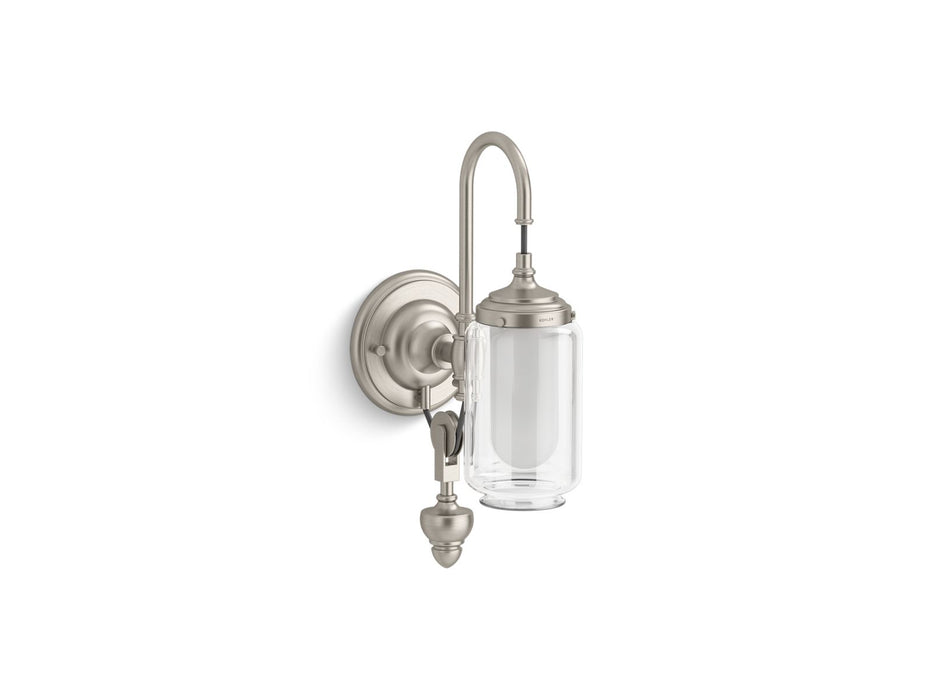 KOHLER K-72581 Artifacts One-light adjustable sconce, brushed nickel