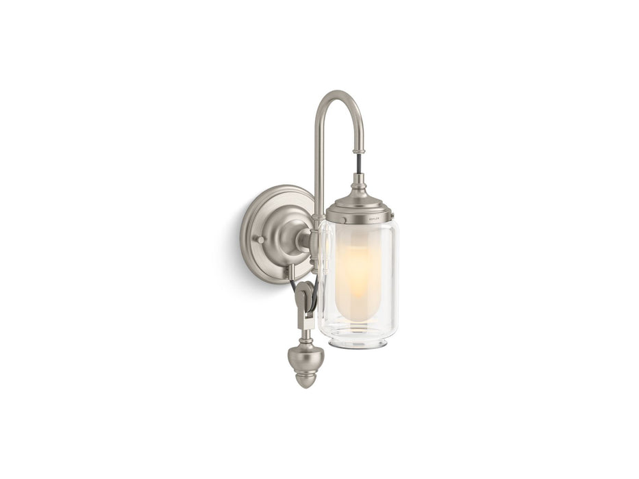 KOHLER K-72581 Artifacts One-light adjustable sconce, brushed nickel - view 2