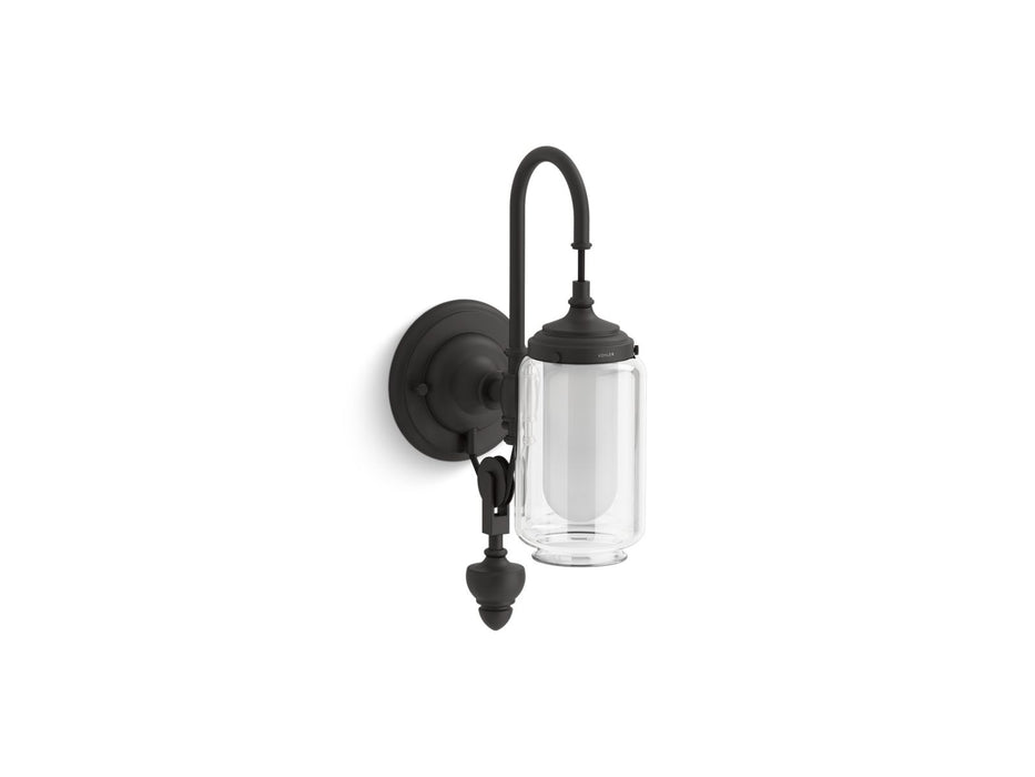 KOHLER K-72581 Artifacts One-light adjustable sconce, matte black