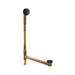 KOHLER K-7265 Clearflo Brass toe tap bath drain, matte black