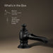 KOHLER K-72761 Artifacts Bathroom sink faucet spout with Flume design, 1.2 gpm, matte black - view 5
