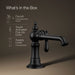 KOHLER K-72762-9M Artifacts Single-handle bathroom sink faucet, 1.2 gpm, matte black - view 5