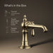 KOHLER K-72762-9M Artifacts Single-handle bathroom sink faucet, 1.2 gpm, vibrant french gold - view 5