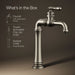KOHLER K-72763-9M Artifacts Single-handle bathroom sink faucet, 1.2 gpm, vibrant brushed nickel - view 5