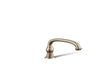 KOHLER K-72778 Artifacts Deck-mount bath spout with Arc design, vibrant brushed bronze