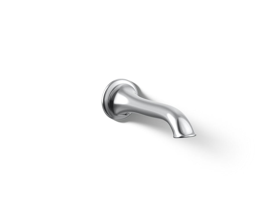 KOHLER K-72791 Artifacts Wall-mount bath spout with flare design, polished chrome