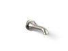 KOHLER K-72791 Artifacts Wall-mount bath spout with flare design, vibrant polished nickel