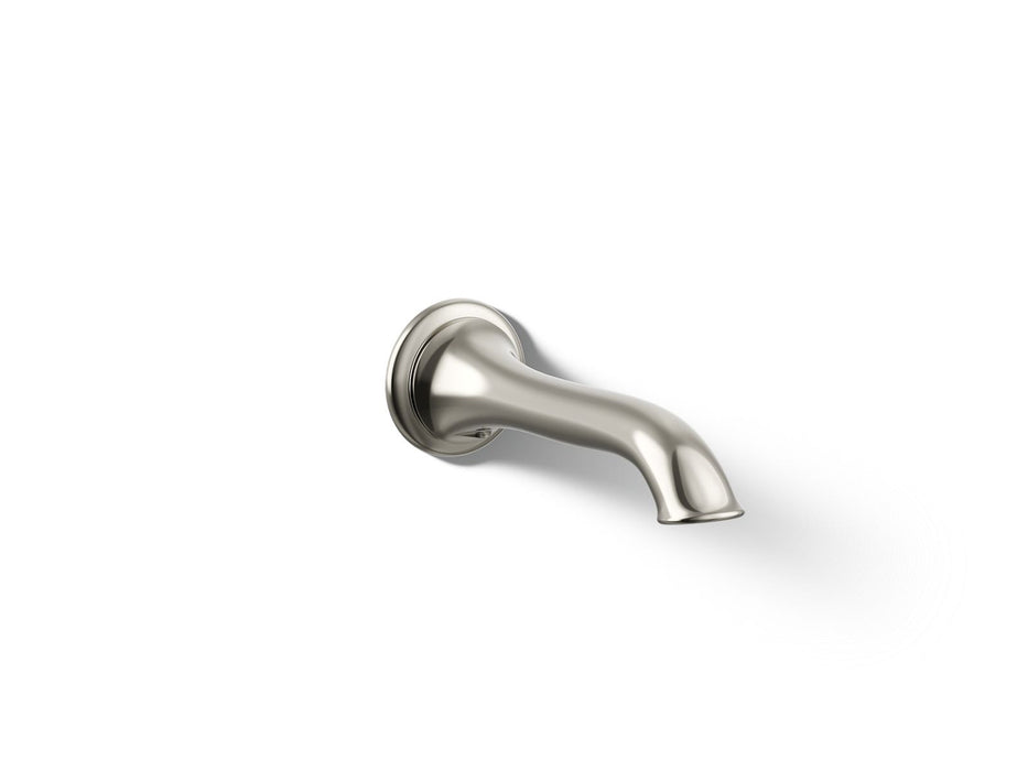KOHLER K-72791 Artifacts Wall-mount bath spout with flare design, vibrant polished nickel