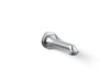 KOHLER K-72792 Artifacts Wall-mount bath spout with turned design, polished chrome
