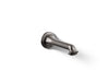 KOHLER K-72792 Artifacts Wall-mount bath spout with turned design, vibrant titanium