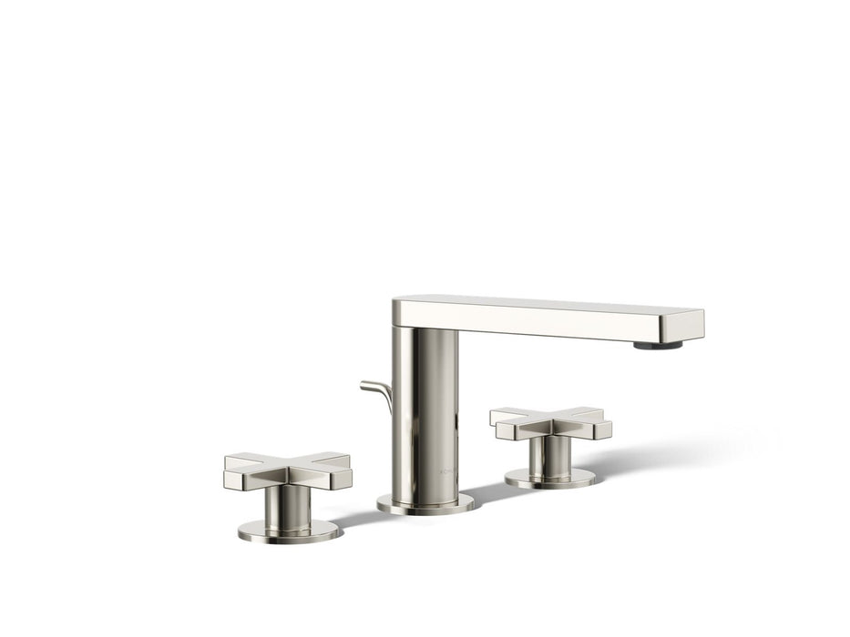 KOHLER K-73060-3 Composed Widespread bathroom sink faucet with Cross handles, 1.2 gpm