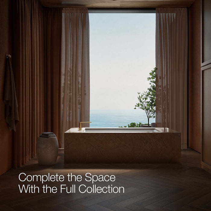 KOHLER K-73081-3 Composed Deck-mount bath faucet with cross handles