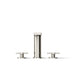 KOHLER K-73081-3 Composed Deck-mount bath faucet with cross handles, vibrant polished nickel - view 5