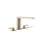 KOHLER K-73081-4 Composed Deck-mount bath faucet with lever handles, vibrant brushed bronze - view 3