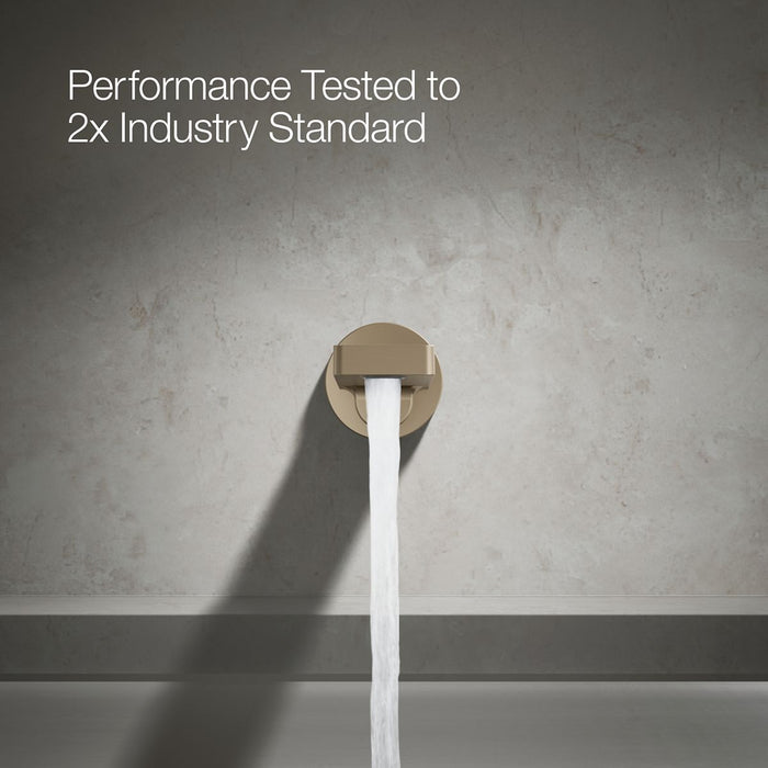 KOHLER K-73120 Composed Wall-mount bath spout, vibrant brushed bronze - view 5