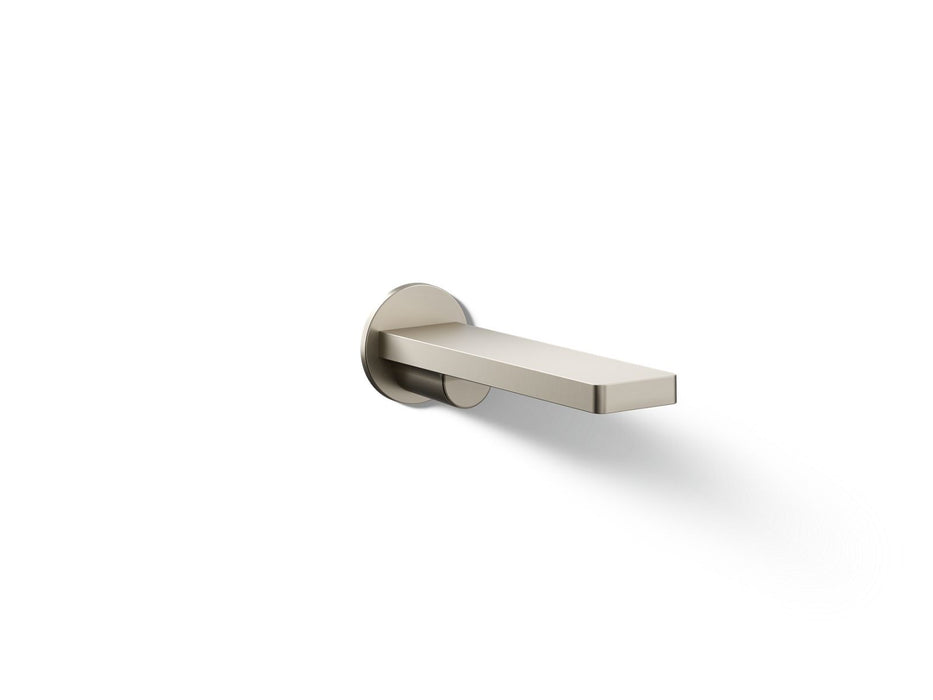 KOHLER K-73120 Composed Wall-mount bath spout, vibrant brushed nickel