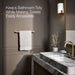 KOHLER K-73141 Composed 18" towel bar, vibrant brushed moderne brass - view 3