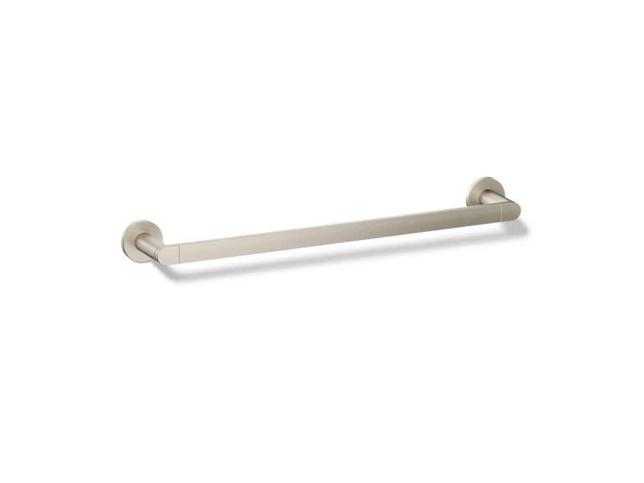 KOHLER K-73141 Composed 18" towel bar, vibrant brushed nickel