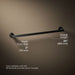 KOHLER K-73142 Composed 24" towel bar, matte black - view 5