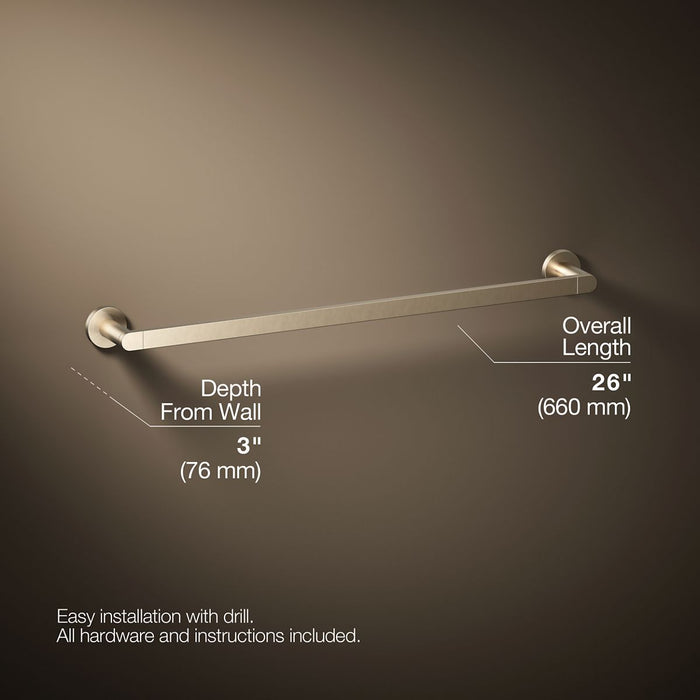 KOHLER K-73142 Composed 24" towel bar