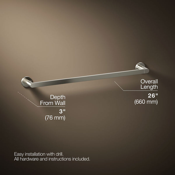KOHLER K-73142 Composed 24" towel bar
