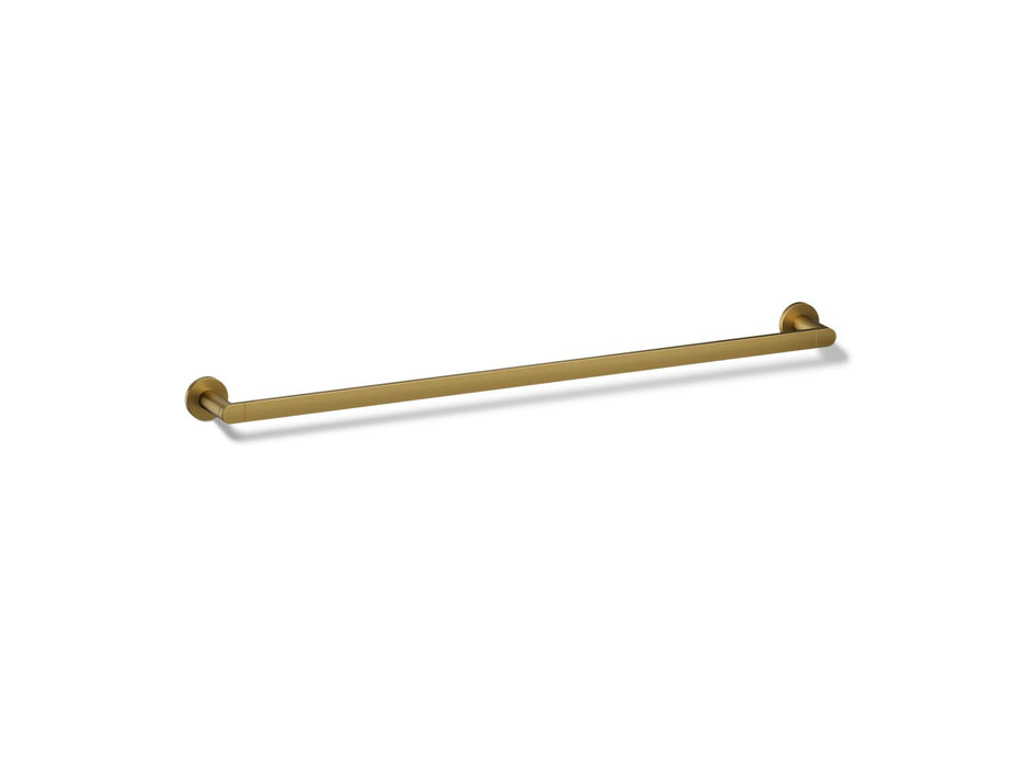 KOHLER K-73143 Composed 30" towel bar, vibrant brushed moderne brass