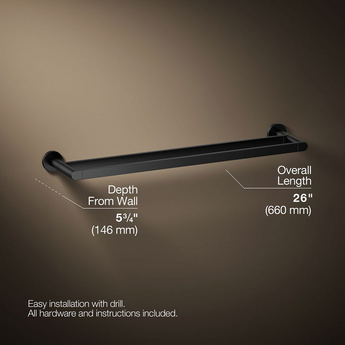 KOHLER K-73144 Composed 24" double towel bar