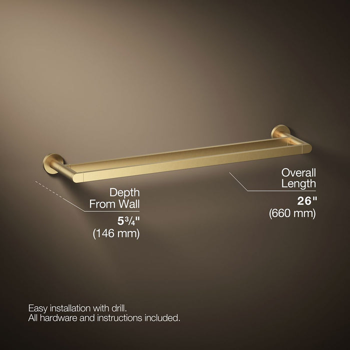 KOHLER K-73144 Composed 24" double towel bar
