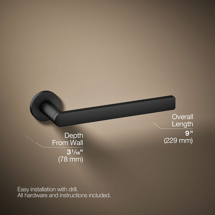 KOHLER K-73145 Composed Towel arm, matte black - view 5